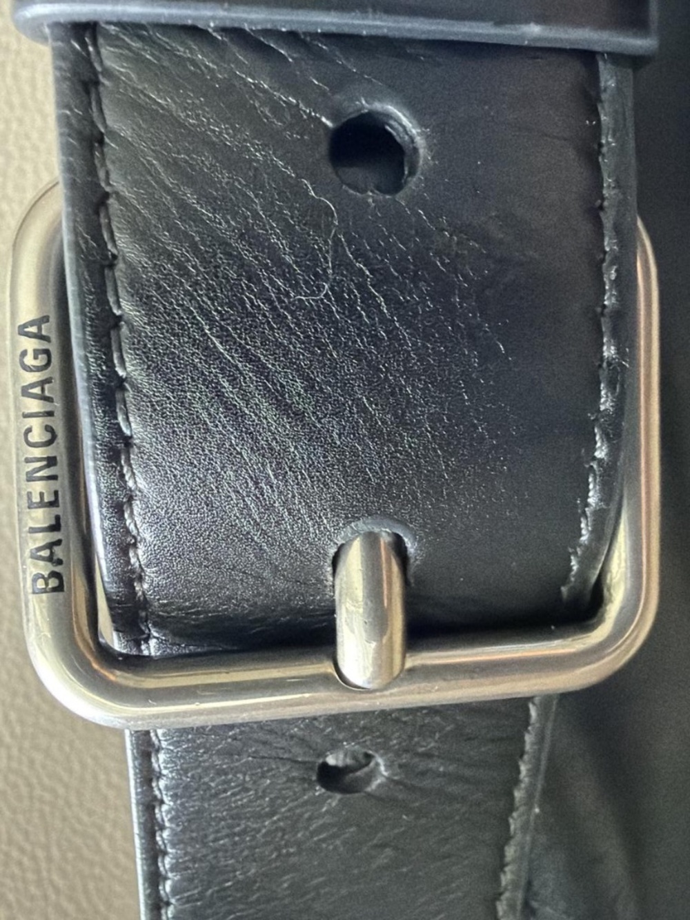 🖤 Balenciaga BB Soft Large Flap Bag — Black Calfskin / Aged Silver Hardware - Picture 6 of 9